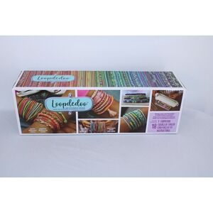 Loopdedoo Spinning Loom Kit Friendship Bracelet Maker with 18 Colors of Thread